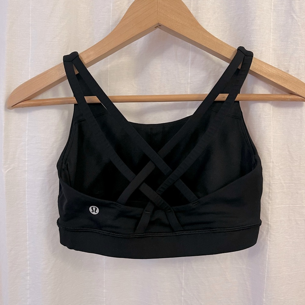 Lululemon Black Sports Bra, Size 6